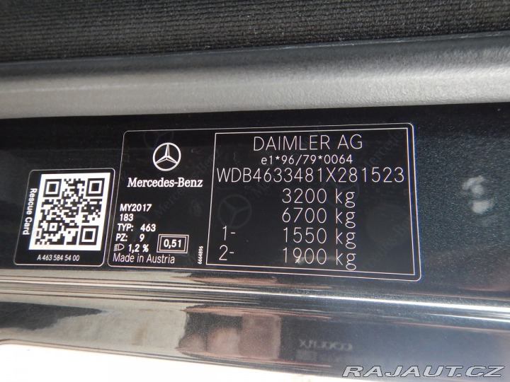 Mercedes-Benz G G 350 D AMG NEZ. TOP. KAM 2017