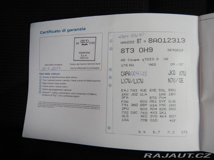 Audi A5 3.0 TDI QUATTRO S-LINE 2007