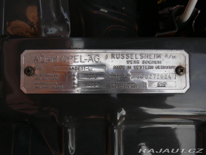 Opel Kadett 1000 Lux VZÁCNÝ VETERÁN ! 1964