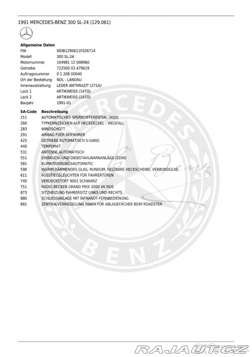 Mercedes-Benz SL 300SL-24 231k 1991