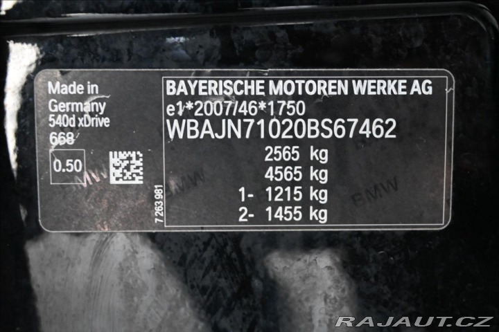 BMW 5 540d X-Drive 235kW AT/8 Z 2019