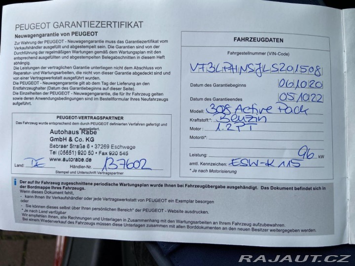 Peugeot 308 1.2 PureTech 96kw 2020