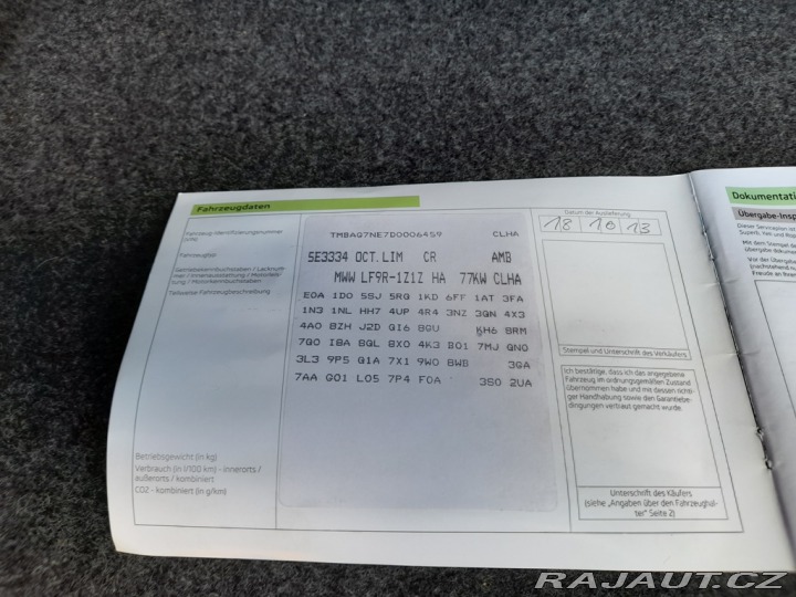 Škoda Octavia III 1.6 TDI 77KW LIFTBACK 2013
