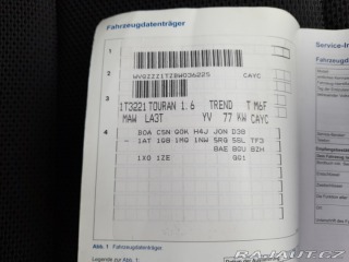 Volkswagen Touran 7 MÍST 1,6TDI 77 KW AC 2010