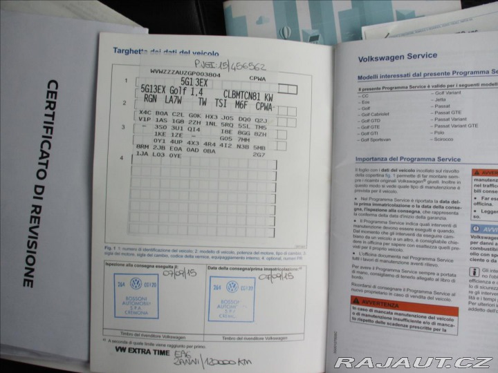 Volkswagen Golf 1,4 G-TEC 81kW CNG Bluemo 2015