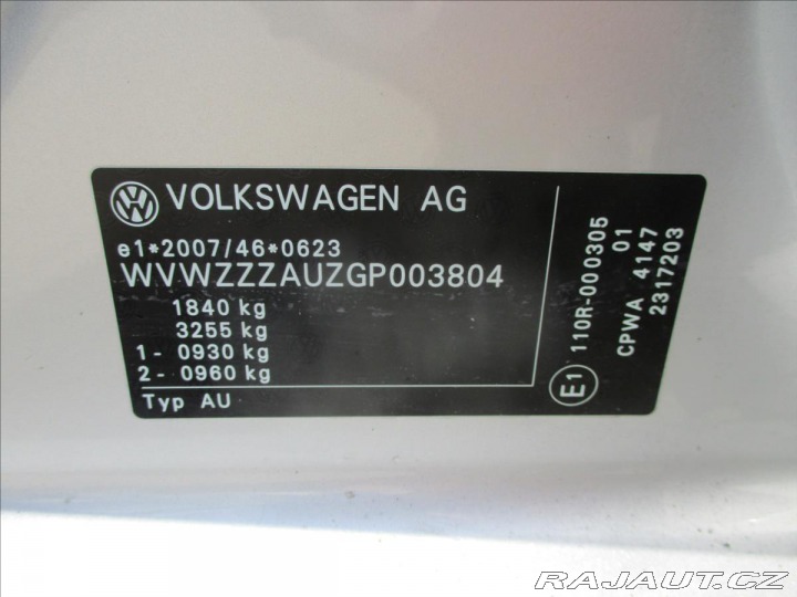 Volkswagen Golf 1,4 G-TEC 81kW CNG Bluemo 2015
