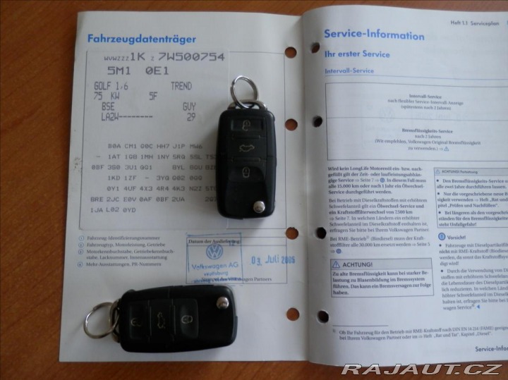 Volkswagen Golf Plus 1,6 MP i 75kW EDICE GOAL 2006