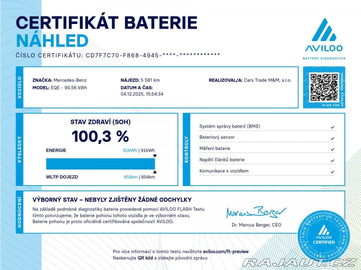 Mercedes-Benz EQE 350+ AMG 100%SoH 2023