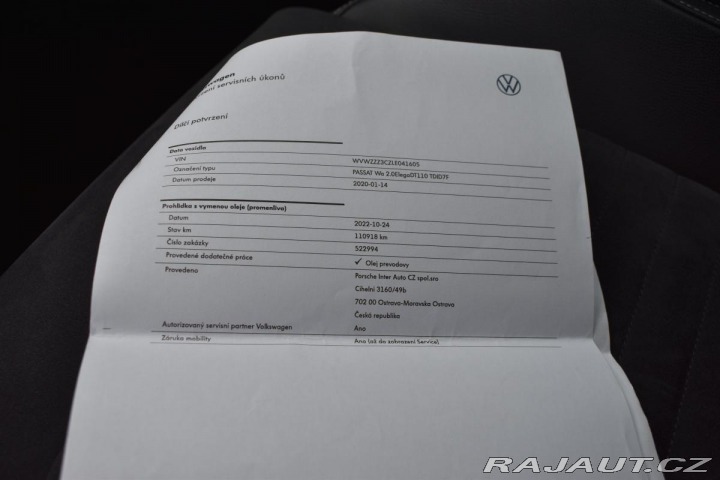Volkswagen Passat 2.0 TDI*DSG*LED*NAVI*ČR* 2020