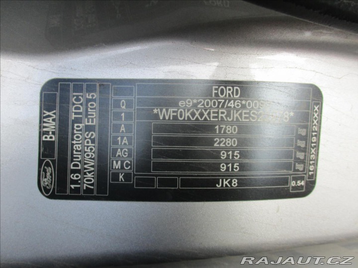 Ford B-MAX 1,6 TDCi 70kw Tred, bez k 2014