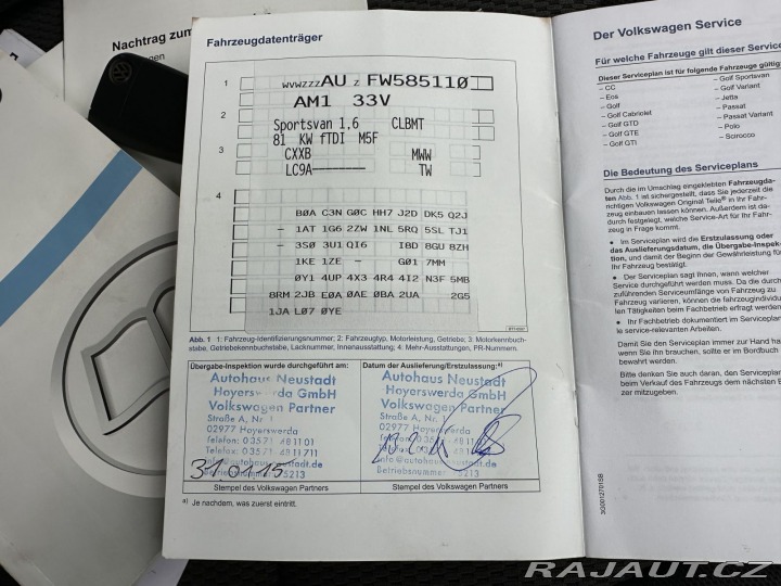 Volkswagen Golf Sportsvan 1,6TDI 81kW 1.MAJITEL SER 2015
