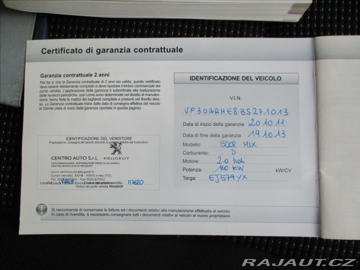 Peugeot 5008 2,0 HDI 150 k FAP Premium 2011