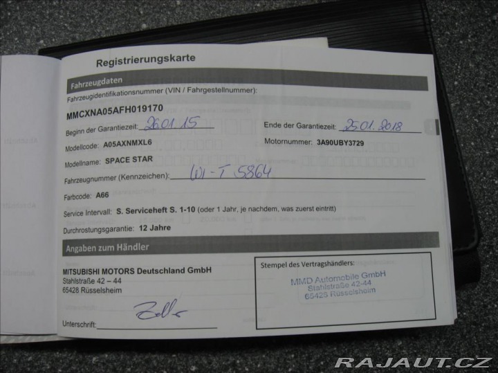 Mitsubishi Space Star 1,0 71PS Klassik Kollekt 2015