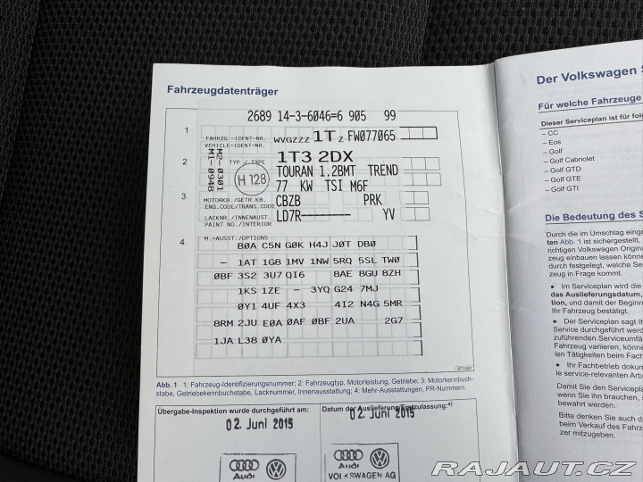 Volkswagen Touran 1,2 TSI 77KW 2 MAJ STK SK 2015
