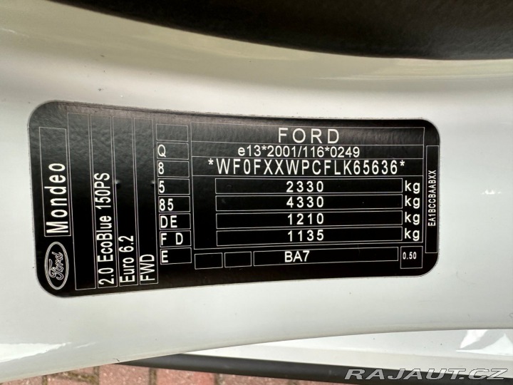 Ford Mondeo 2.0Tdci 110kw Automat Tit 2020