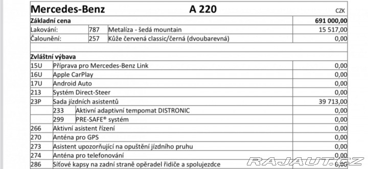 Mercedes-Benz A A 220 AMG 22400KM !!! ČR 2019