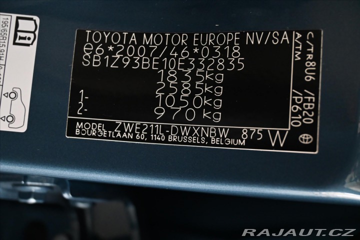 Toyota Corolla 1,8 e-CVT Hybrid 72kW Zár 2022
