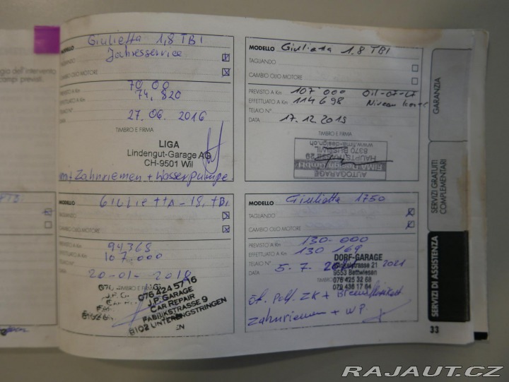 Alfa Romeo Giulietta 1,75 TBi Q.V. REZERVACE 2012