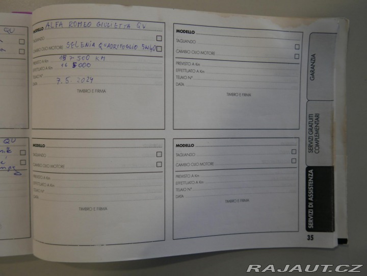 Alfa Romeo Giulietta 1,75 TBi Q.V. REZERVACE 2012