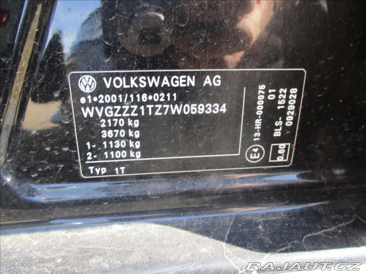 Volkswagen Touran 1,9 TDI 77KW CrossTouran 2008