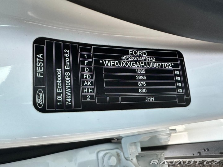 Ford Fiesta 1.0Ecoboost 74kw 2018