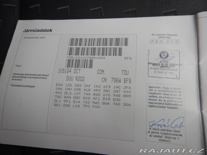 Škoda Octavia 1.6i, AC, PO ROZVODECH 2008