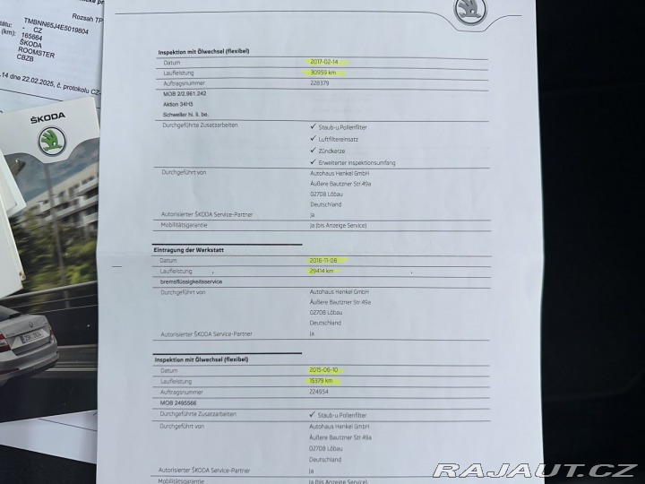 Škoda Roomster 1,2TSI 77kW DSG FRESH TAŽ 2013