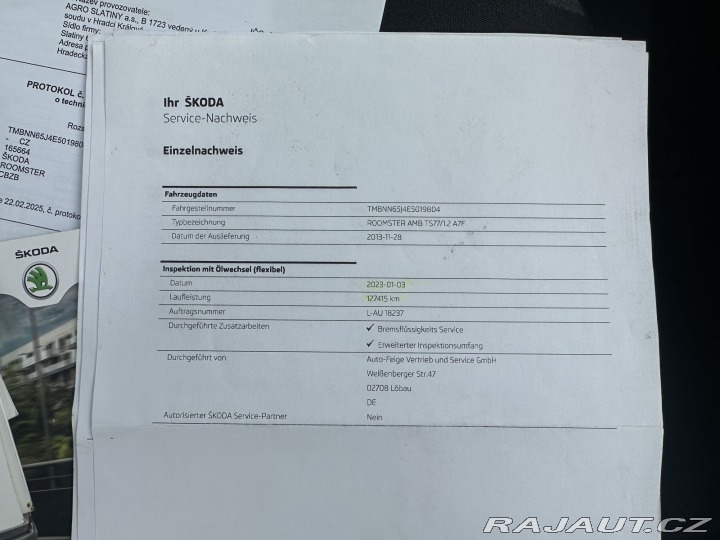 Škoda Roomster REZERVOVÁNO, 1,2TSI 77kW 2013