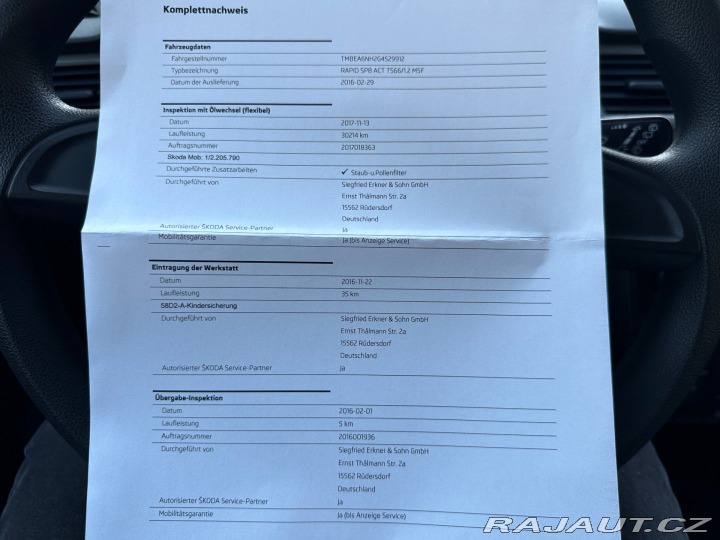 Škoda Rapid 1.2Tsi 66kw 2016