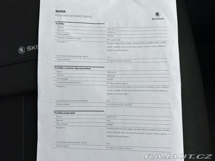 Škoda Rapid 1,2TSI 66kW 2.MAJITEL SER 2017