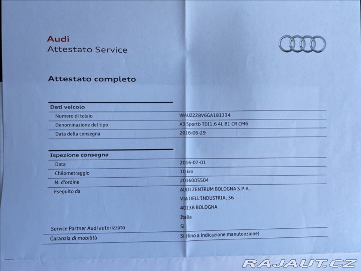Audi A3 1,6 TDi SB*D.Klima*Alu*Na 2016