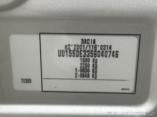 Dacia Sandero 1,2 16V 54kW 1.MAJ SERVIS 2016