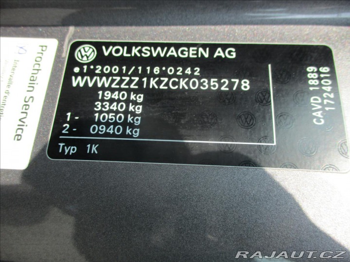 Volkswagen Golf 1,4 TSi 118kw DSG odpočet 2012