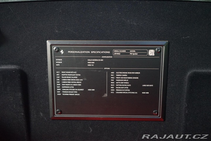 Ferrari F8 Spider LIFT LED ACC P-Dis 2023