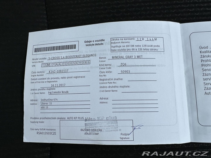 Suzuki SX4 S-Cross 1,4T 103kW BoosterJet Ele 2017