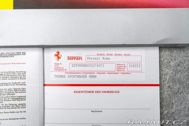 Ferrari Roma Karbon +LEDs, kamera 360° 2022