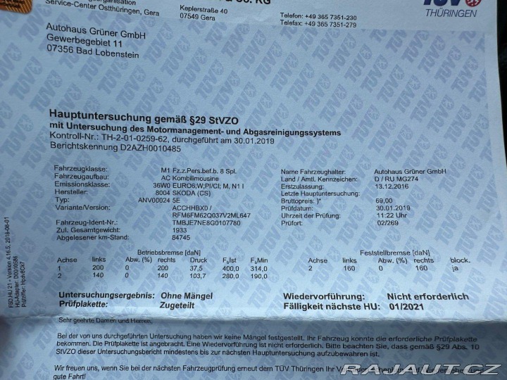 Škoda Octavia RS 2.0Tsi 162kw 2016