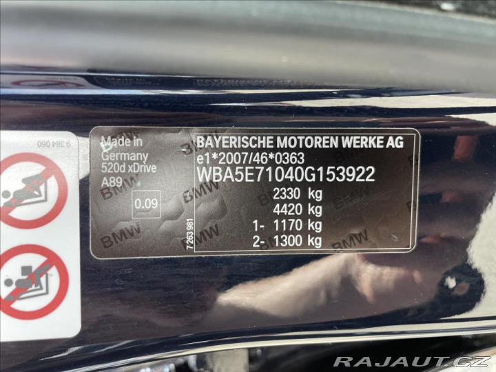 BMW 5 2,0 520d xDrive Luxury Li 2015