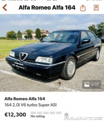Alfa Romeo Ostatní modely 164 Super 2,0 V6 Turbo 148kW 1996