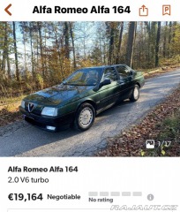 Alfa Romeo Ostatní modely 164 Super 2,0 V6 Turbo 148kW 1996