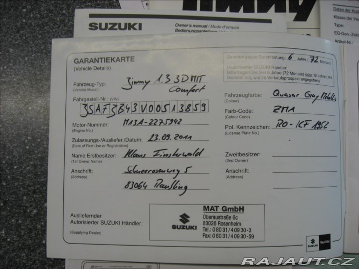 Suzuki Jimny 1,3 86PS Comfort 4x4 2011