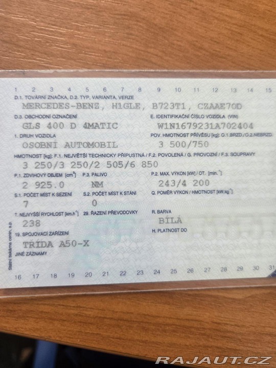 Mercedes-Benz GLS 400 D 4MATIC ČR 1.MAJITEL 2022