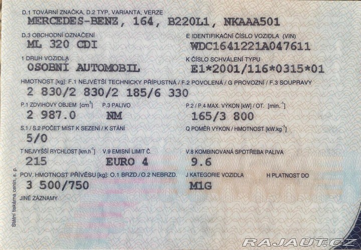Mercedes-Benz M 3,0 ML 320 CDI 2005