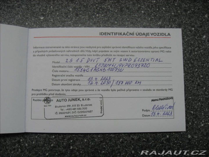 MG ZS 1,5 DVVT 106PS Essential 2023