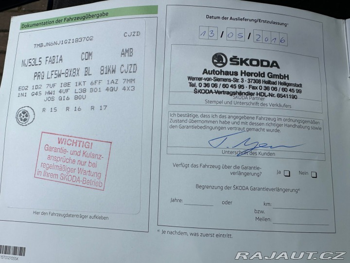 Škoda Fabia 1.2Tsi 81kw Joy 2016