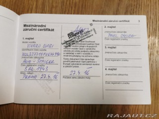 Opel Vivaro 1,6   LONG, ČR, 9 míst, D 2016