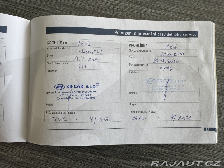 Hyundai i10 1,0 48 KW 1. MAJ ČR KM 2018