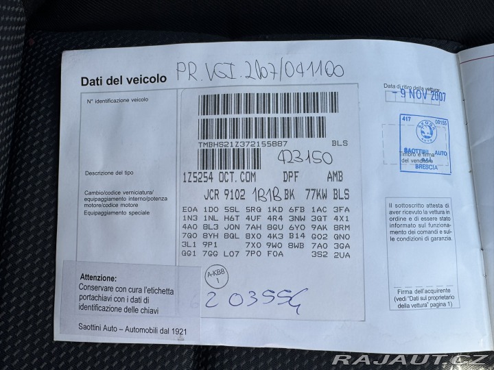 Škoda Octavia 1,9 TDI 77 KW STK KOLA 2007