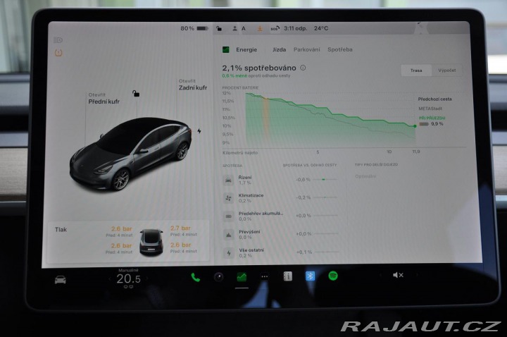 Tesla Model 3 Long Range AWD REZERVACE 2021