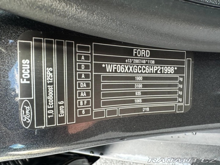 Ford Focus 1.0EcoBoost 92kw 2017